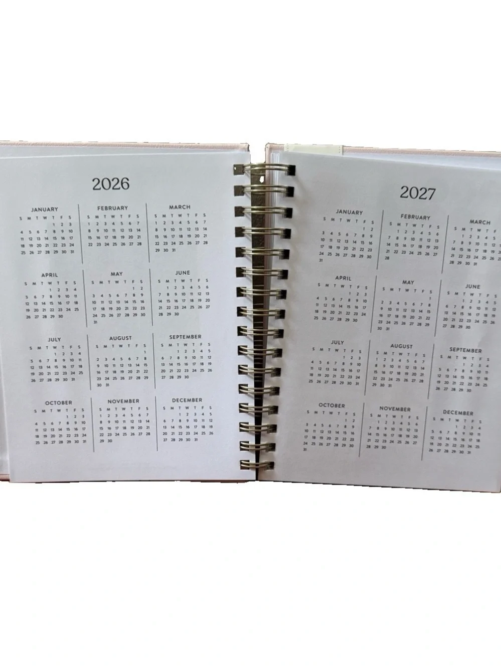 Eccolo Planner 2026- 2027 18-Month Weekly & Monthly Planner Hard Cover 8x7.5”